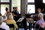 Fabian Müller mit Liv Migdal und Tanja Tetzlaff beim Stadtteilfest Endenich - © Michael Staab