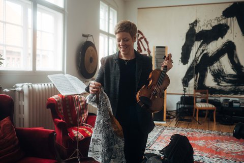 Isabelle Faust in ihrem zu Hause - © Beethovenfest Bonn