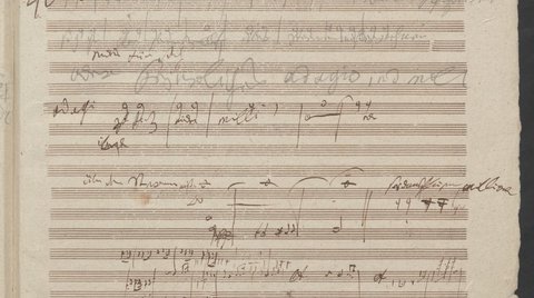 Ludwig van Beethoven: Sketch for Symphony No. 9, fourth movement