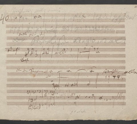Ludwig van Beethoven: Skizze zur Sinfonie Nr. 9, vierter Satz