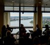 Musethica in der Kantine des UN-Hochhauses (»Langer Eugen«)
