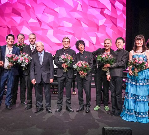 Die Preisträger:innen der Telekom Beethoven Competition beim Beethoven Summit 2021