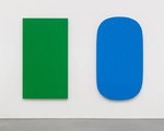 »Diptych: Green Blue« (2015), from »Ellsworth Kelly: Last Works«, at the Matthew Marks Gallery - © Ellsworth Kelly, via Matthew Marks Gallery