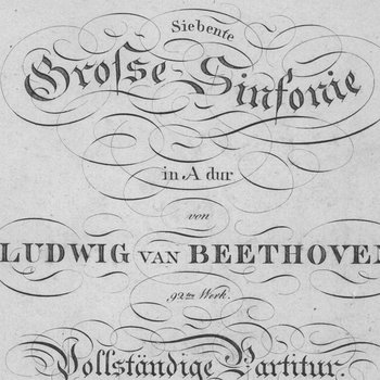 Ludwig van Beethoven, Symphony No. 7 A Major op. 92, first edition, score, Steiner, 2560
