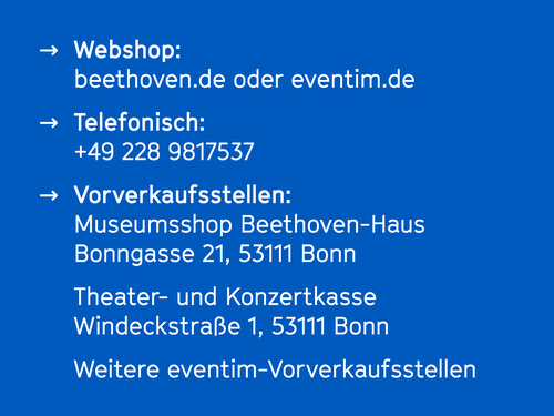For events of Beethoven-Haus Bonn