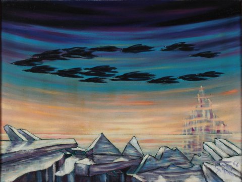 Tommaso de Meo: »Beethoven’s 7th Symphony, 4th Movement«, oil painting, Rome, 1965 - © Beethoven-Haus Bonn, B 3138