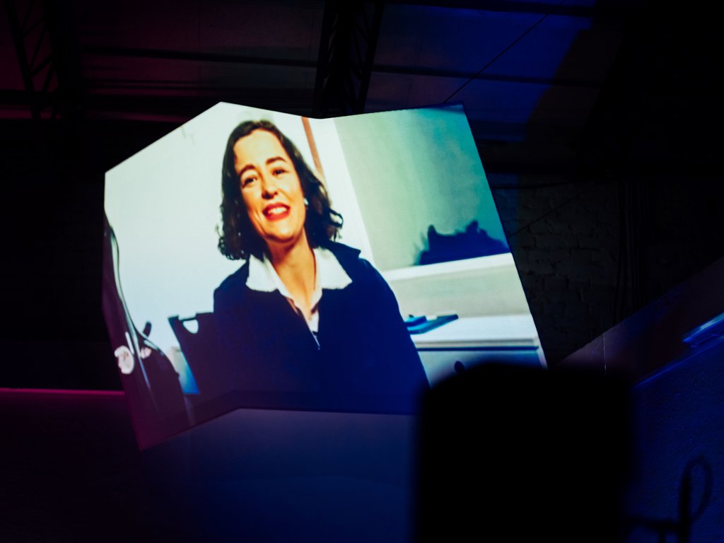 Programme release 2025 at Fabrik 45: Anastasia Kobekina via video greeting message - © Nekame Klasohm