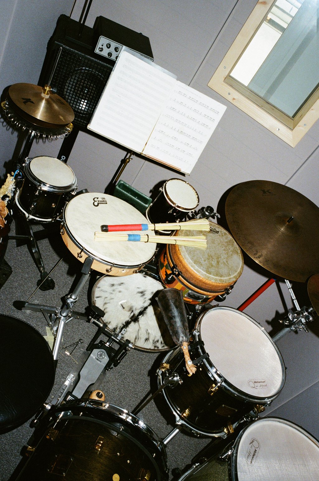 The enhanced drum set of Bernhard Schimpelsberger - © Martina Lajczak