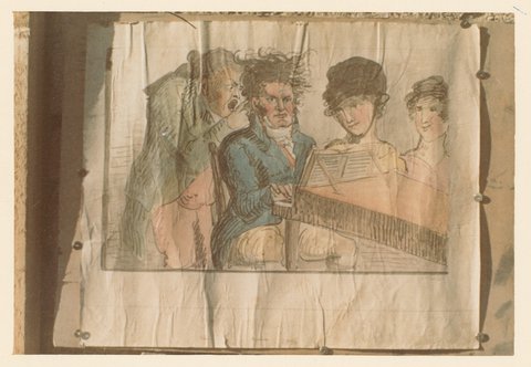 Rudolf Guido Förchtgott nach einer aquarellierten Zeichnung, wohl von Adolf Fischer, spätes 19. Jahrhundert - © Beethoven-Haus Bonn, B 977