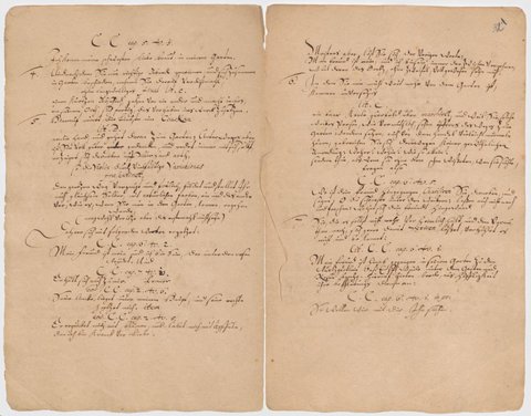 Johann Christoph Bach: »Meine Freundin, du bist schön«. Manuskript der Hochzeitskantate, »Beschreibung« - © www.bach-digital.de