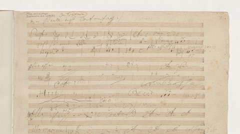 Ludwig van Beethoven: Autograph manuscript of Symphony No. 9, 1822