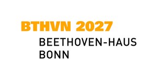 Logo of Beethoven-Haus Bonn with the text "BTHVN 2027." It represents the special Beethoven year 2027.