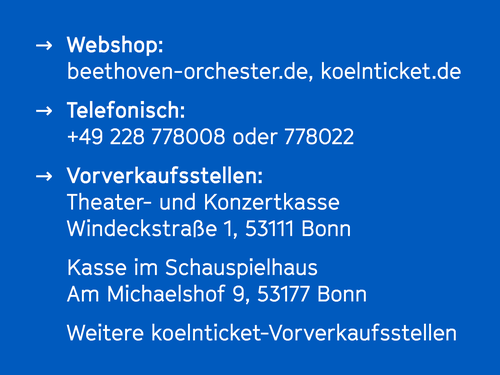 For events of Beethoven Orchester Bonn